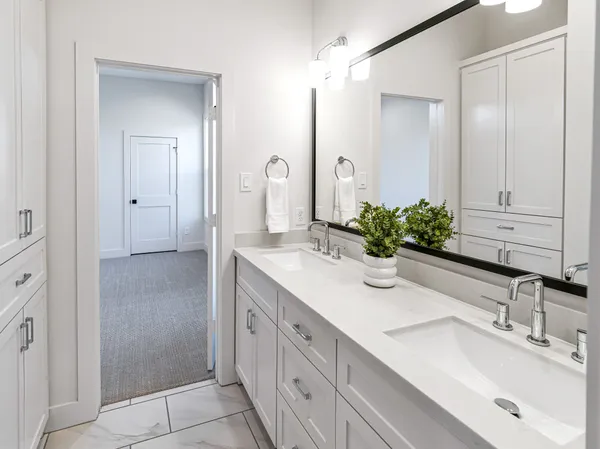 a room with a cabinets and a wooden floor