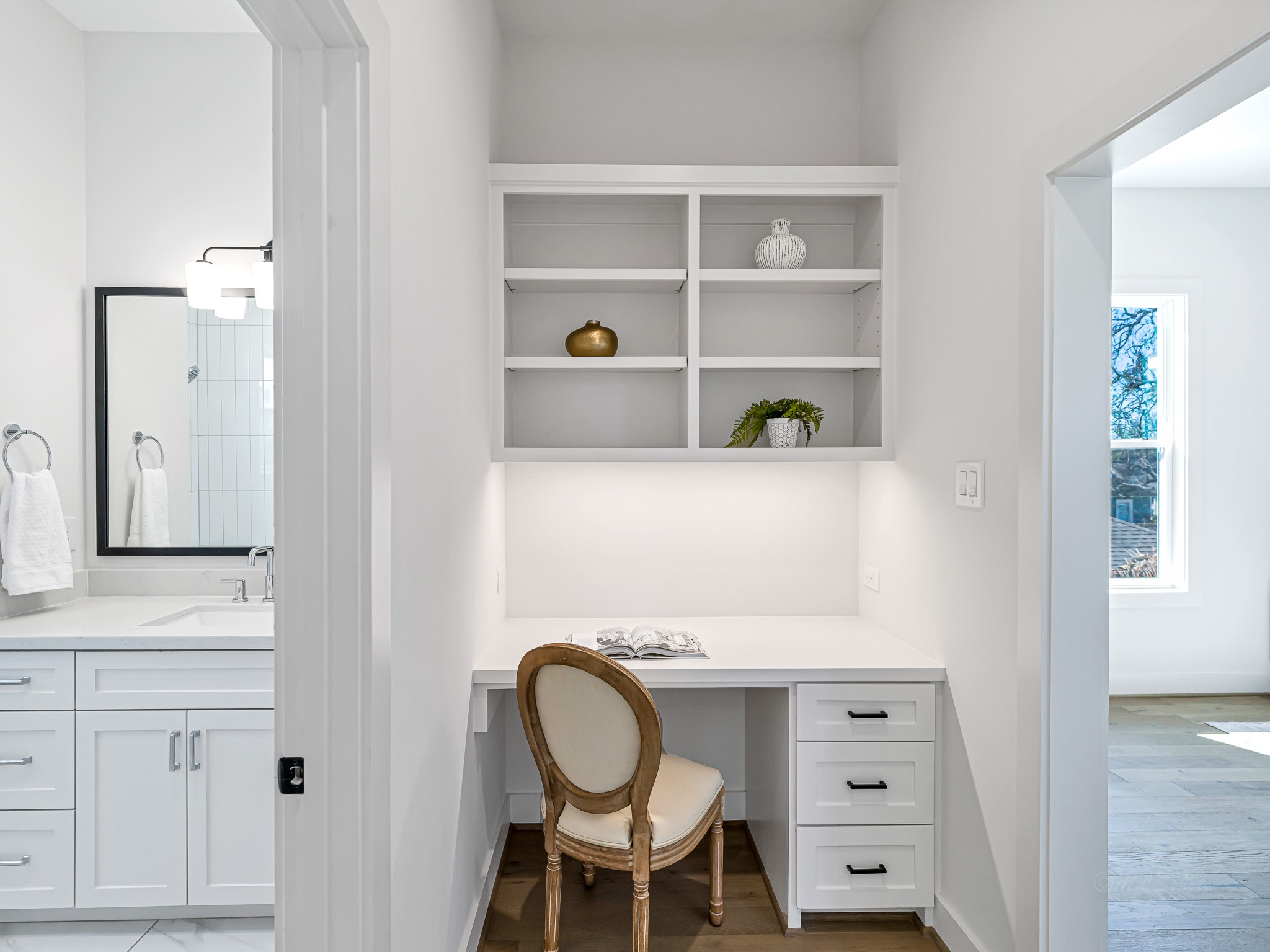 1207 Tabor Street Houston, TX 77009 - Photo 40 of 46 a room with a cabinets and a wooden floor