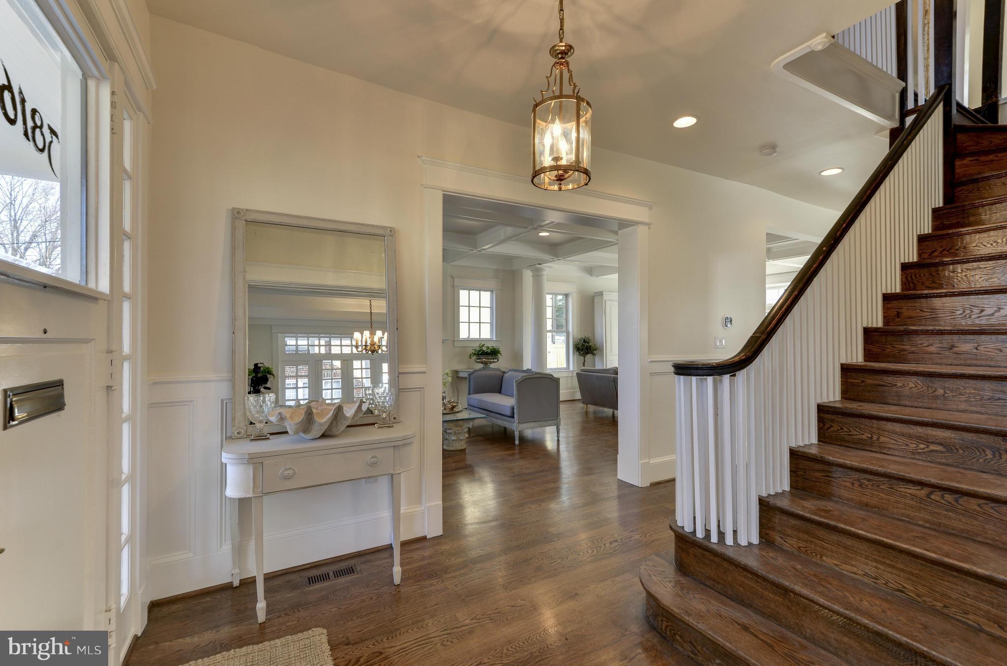 3816 Military Road Northwest Washington, DC 20015 - Photo 4 of 22 a view of entryway and hall with wooden floor