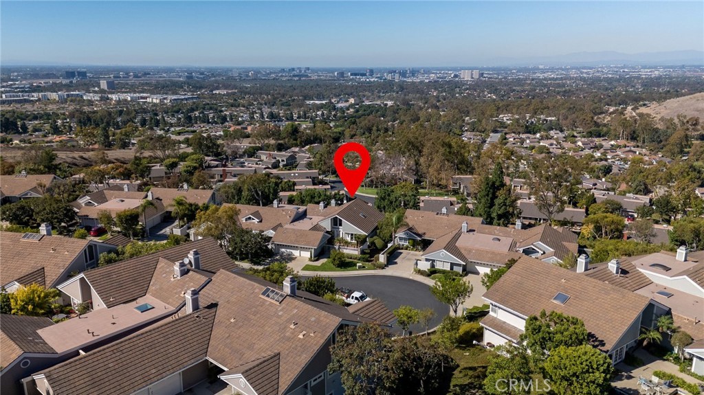 21 Centaurus Irvine, CA 92603 - Photo 59 of 65 an aerial view of a houses with a swimming pool