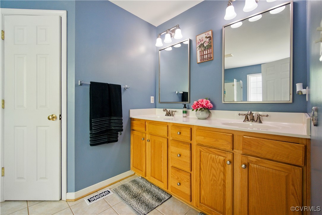 1360 Lomond Drive Midlothian, VA 23114 - Photo 9 of 33 Large first-floor bathroom has double vanity