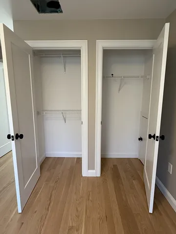 a view of room with cabinets