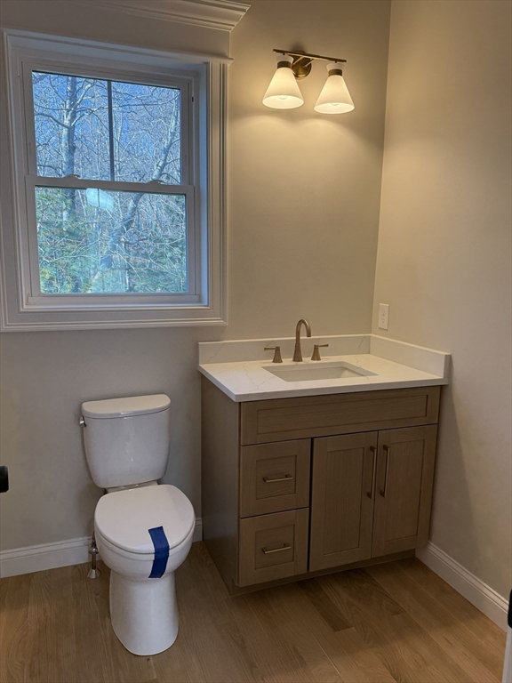 10 Muriel Way Rehoboth, MA 02769 - Photo 9 of 40 a bathroom with a sink mirror and toilet