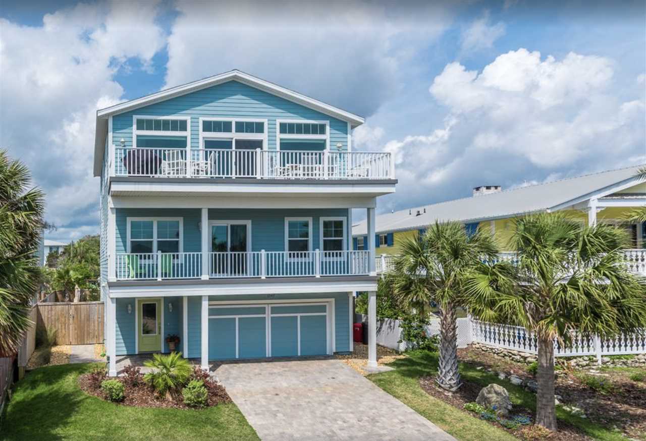 5349 Atlantic View St. Augustine, FL 32080 - Photo 31 of 33 a front view of a house with garden