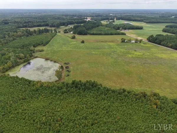 a view of a lake with a mountain in the background