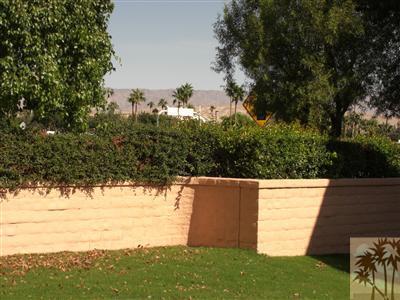 401 El Cielo Road, Unit 227 Palm Springs, CA 92262 - Photo 22 of 24 a backyard of a house with lots of green space