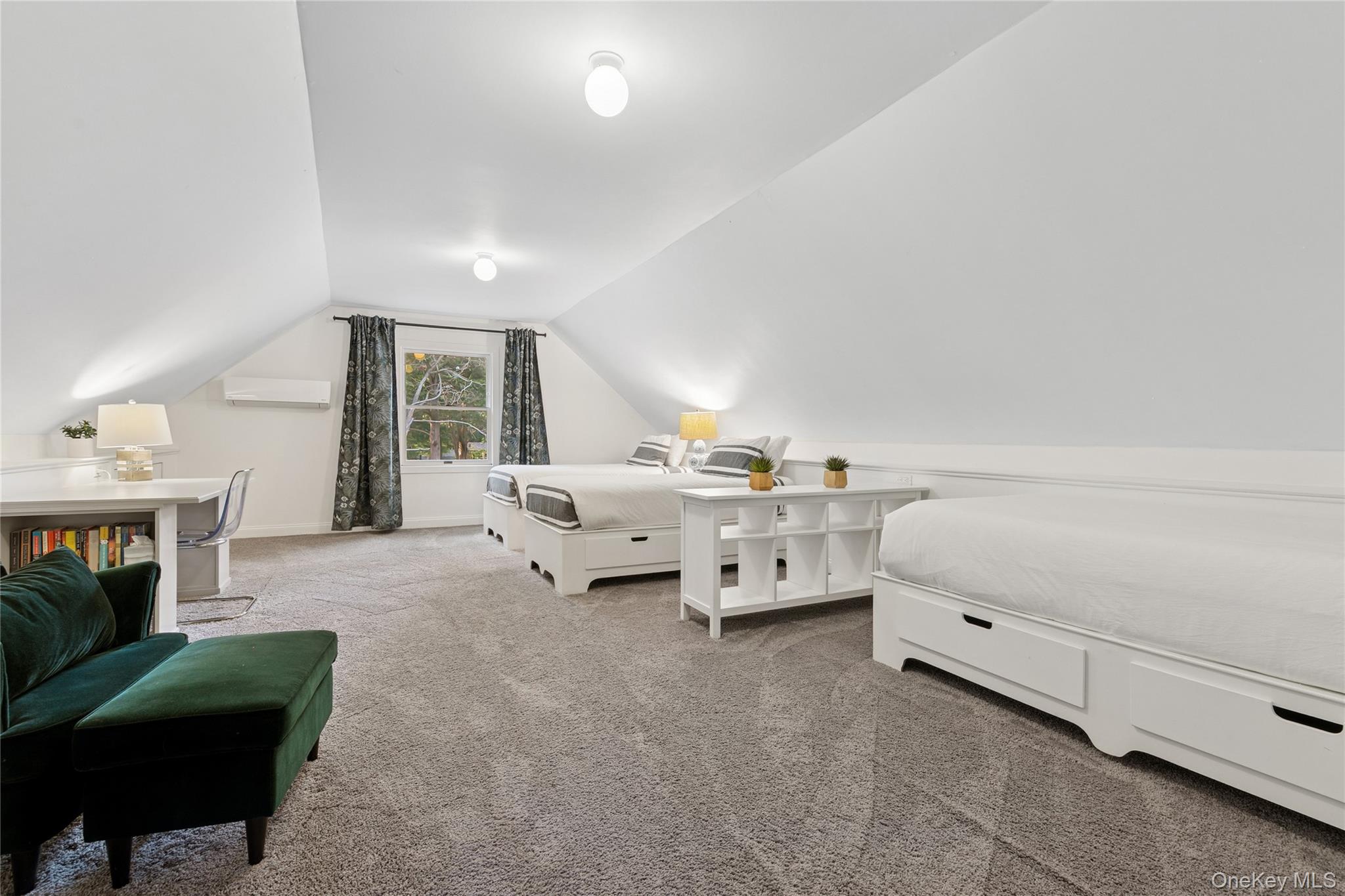 1181 Fireplace Road East Hampton, NY 11937 - Photo 20 of 26 a bed room with furniture and a fireplace