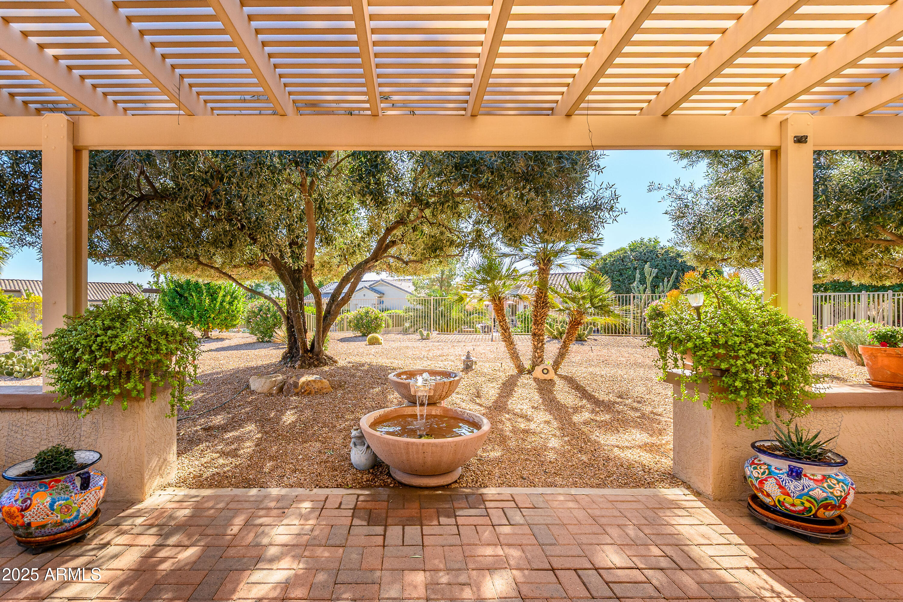 15883 West Cisa Rio Lane Surprise, AZ 85374 - Photo 38 of 45 a view of a backyard with plants and tree
