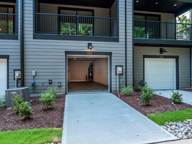 a view of a building entrance