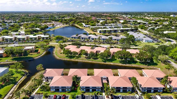 an aerial view of residential house with outdoor space
