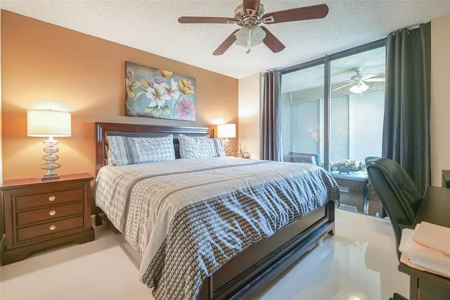 an aerial view of a house with a ocean view