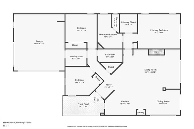 $465,000 | 5985 Marlow Drive, Cumming, GA 30041