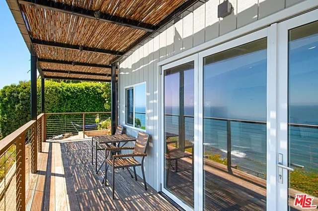 a view of an ocean from a beach