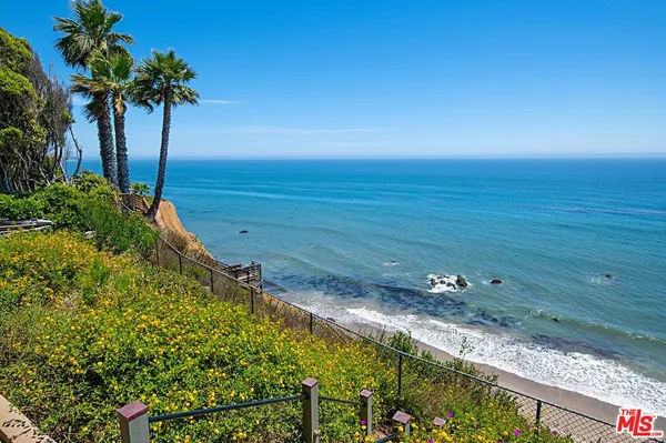a view of an ocean from a balcony