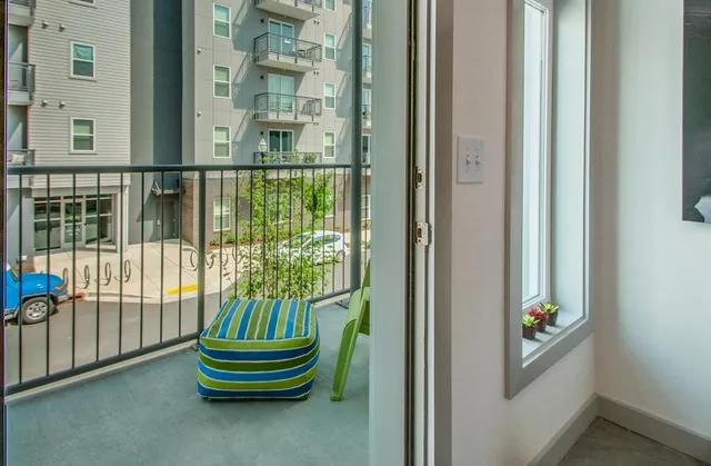 a view of a living room and a window