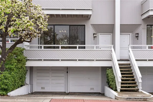 a view of a house with a garage