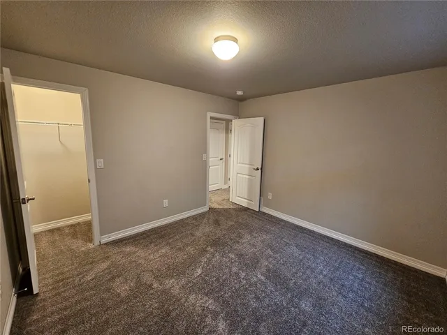 an empty room with an entryway