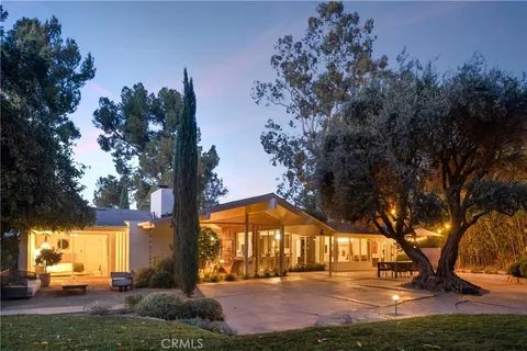 a view of outdoor space with garden