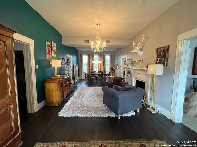 a view of a living room