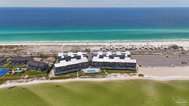 a view of a lake with a big yard