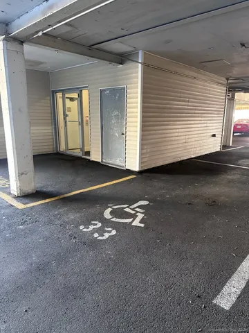 a view of a room with an empty space