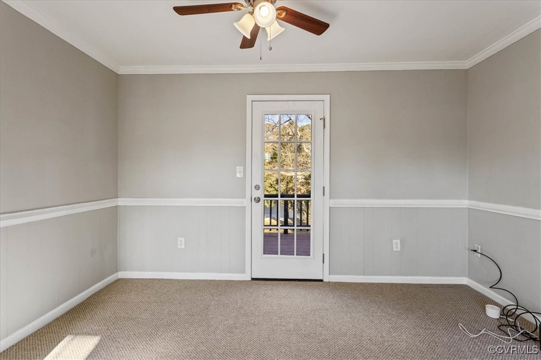 1007 Forestview Drive Colonial Heights, VA 23834 - Photo 12 of 40 Featuring ornamental molding, ceiling fan and sepa