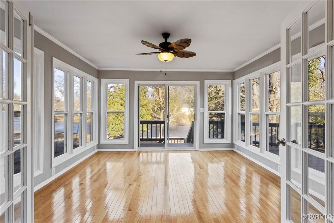 1007 Forestview Drive Colonial Heights, VA 23834 - Photo 20 of 40 Sunroom with ceiling fan and a wealth of natural l