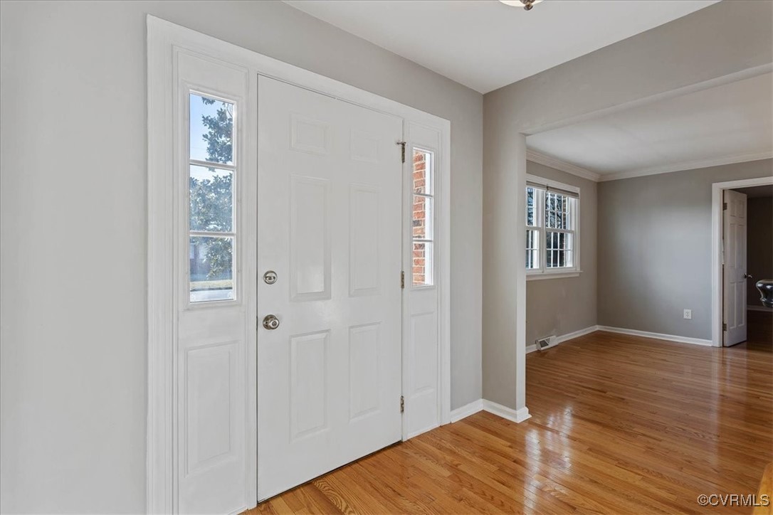 1007 Forestview Drive Colonial Heights, VA 23834 - Photo 6 of 40 Foyer entrance with hardwood flooring and a health