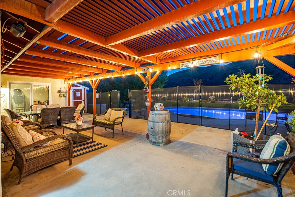 2862 Calmgarden Road Acton, CA 93510 - Photo 35 of 69 a outdoor living space with patio furniture and potted plants