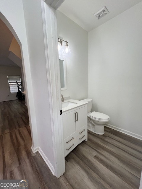 2026 Austin Park Circle Decatur, GA 30032 - Photo 17 of 32 a bathroom with a sink a toilet and view