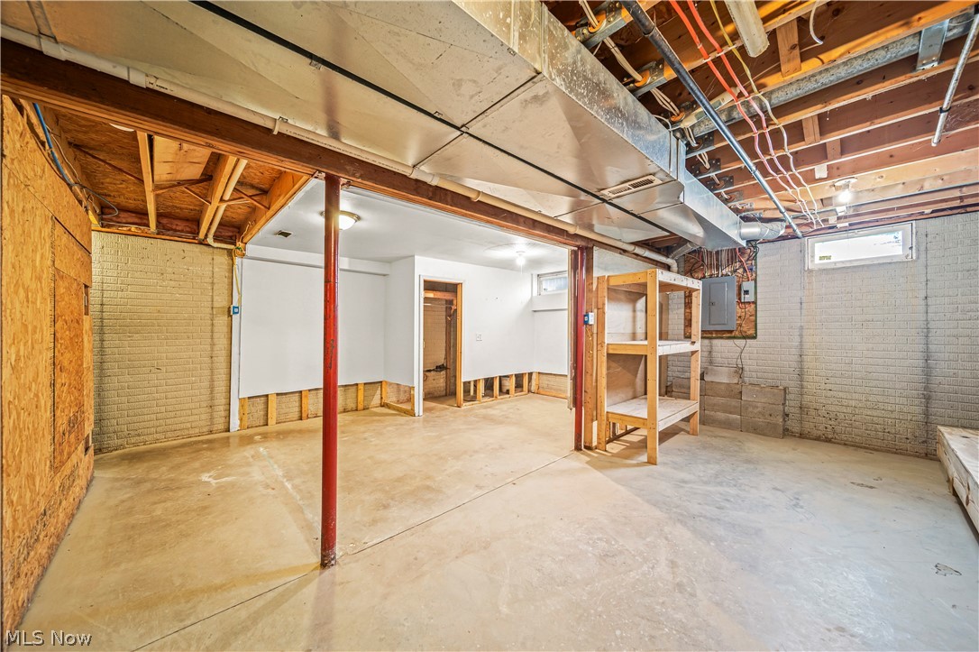 9576 Cloverleaf Road Windham, OH 44288 - Photo 22 of 29 Basement featuring brick wall