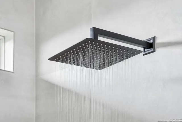 a close up of a white wall