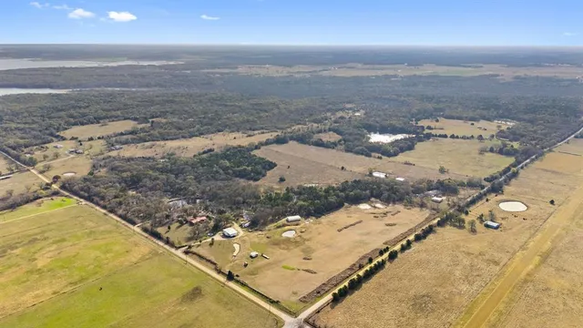 an aerial view of beach and ocean