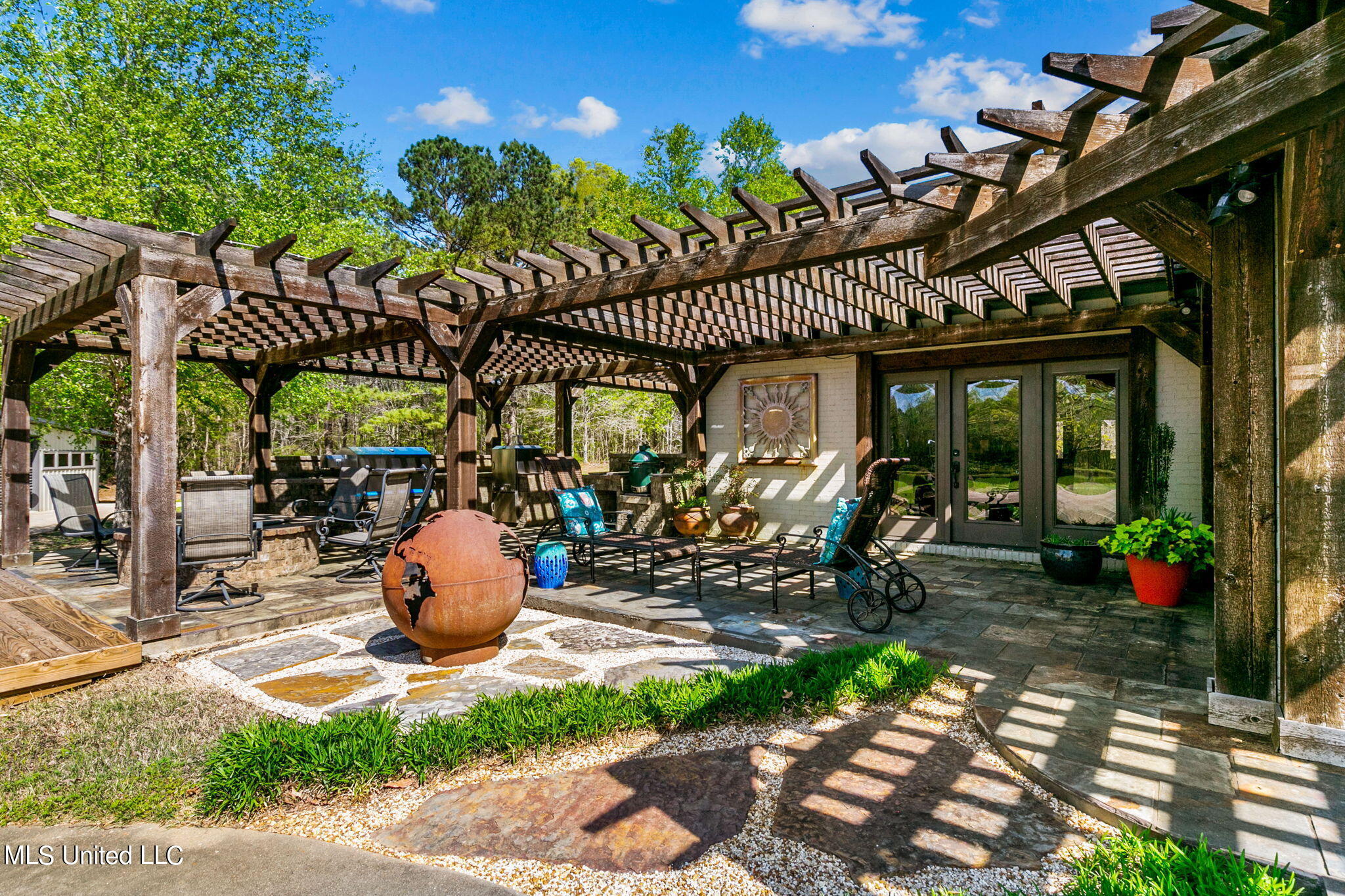 848 Old Agency Road Ridgeland, MS 39157 - Photo 79 of 107 Pergola Outdoor Kitchen 1