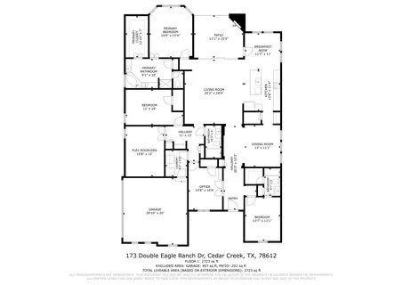 $636,000 | 173 Double Eagle Rnch Drive, Cedar Creek, TX 78612