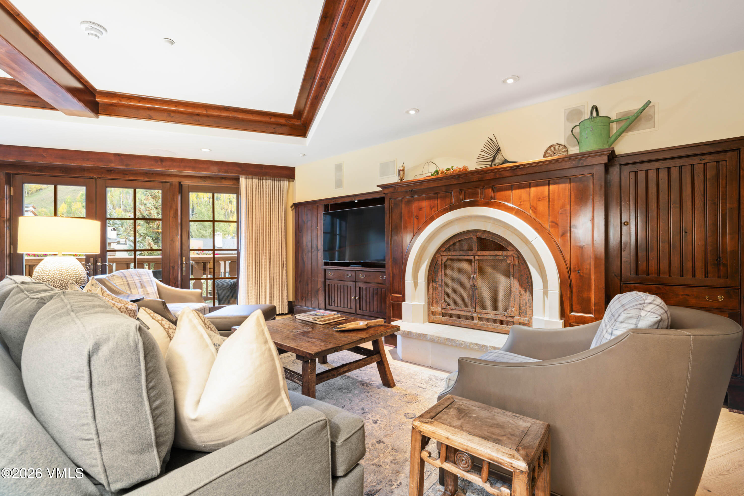 Living Room with French Doors