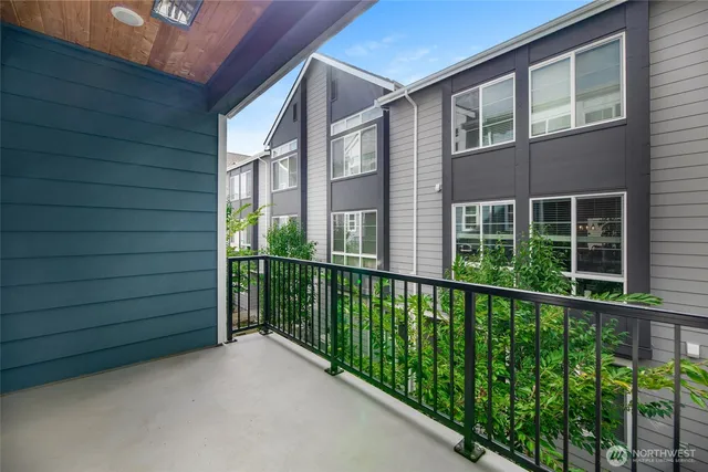 a view of a house with a large window