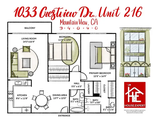 $750,000 | 1033 Crestview Drive, Unit 216, Mountain View, CA 94040