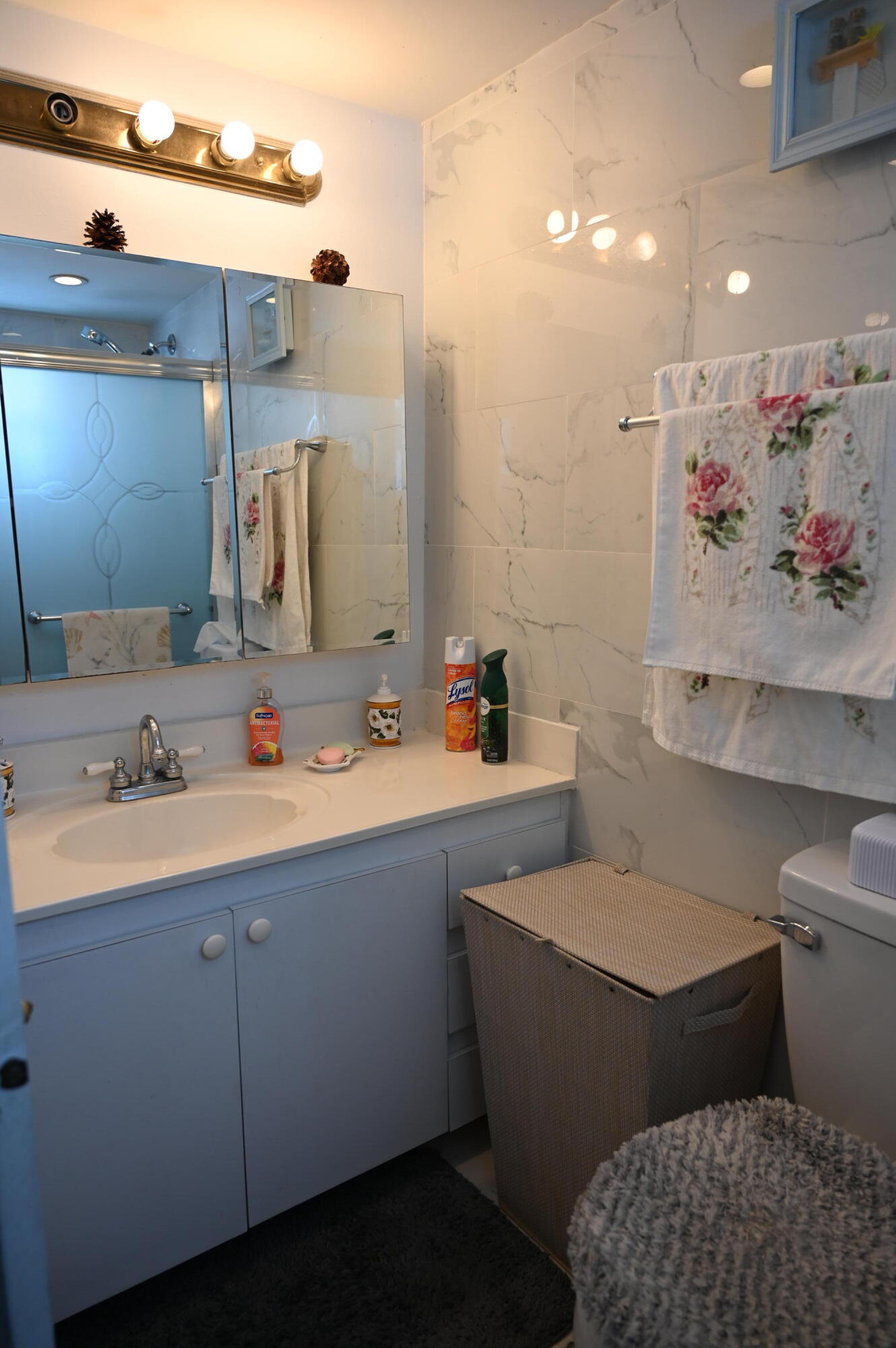 6215 West 20th Avenue, Unit 415 Hialeah, FL 33012 - Photo 30 of 39 a bathroom with a sink toilet and mirror