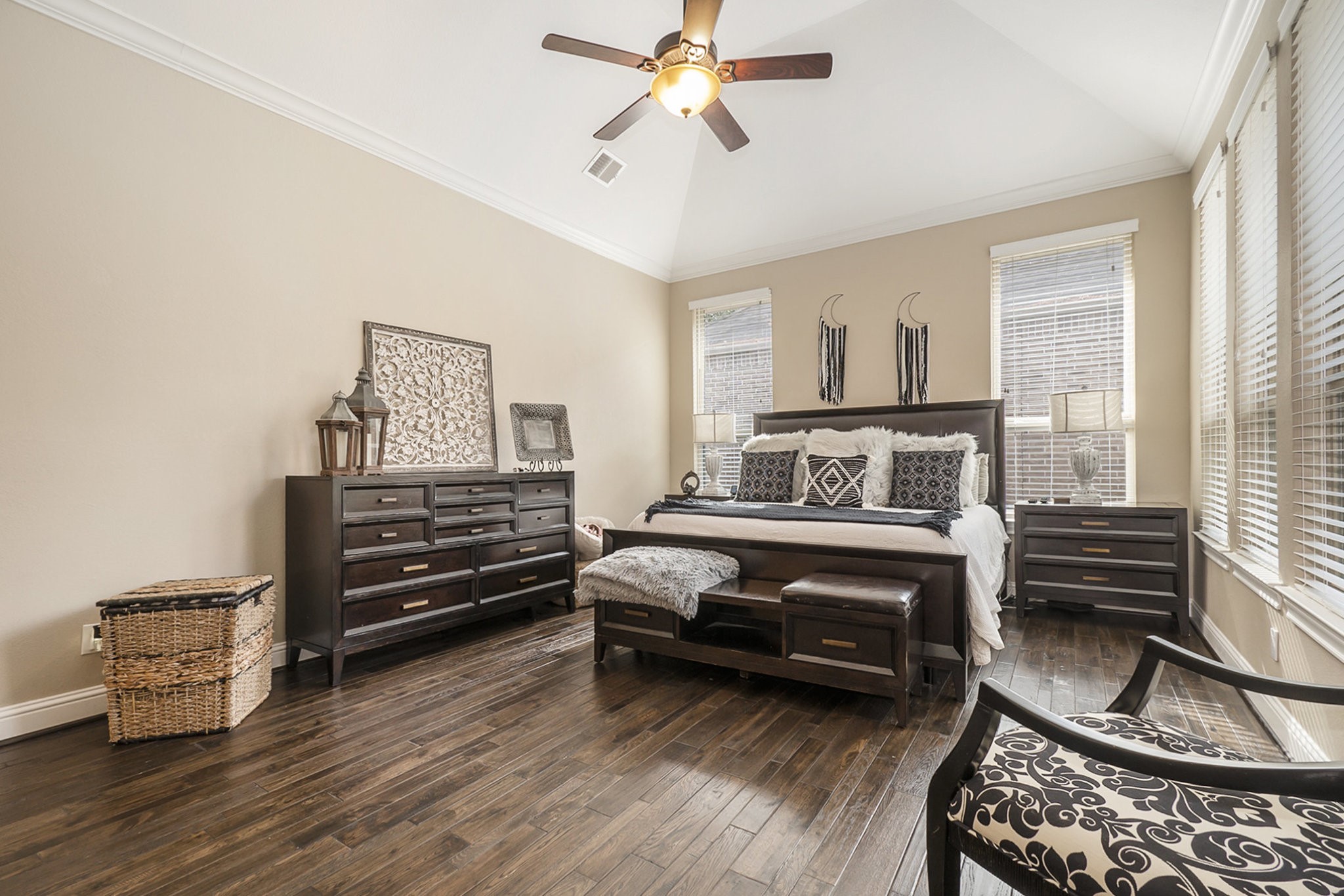42 Sundown Ridge Place Tomball, TX 77375 - Photo 21 of 48 a bedroom with furniture and wooden floor