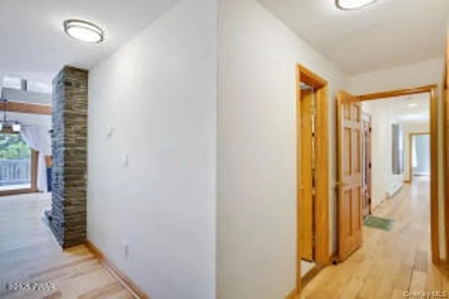 a view of a bathroom with a shower