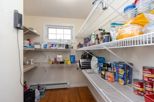 a room with storage and utility