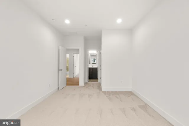 a view of a big yard with green space