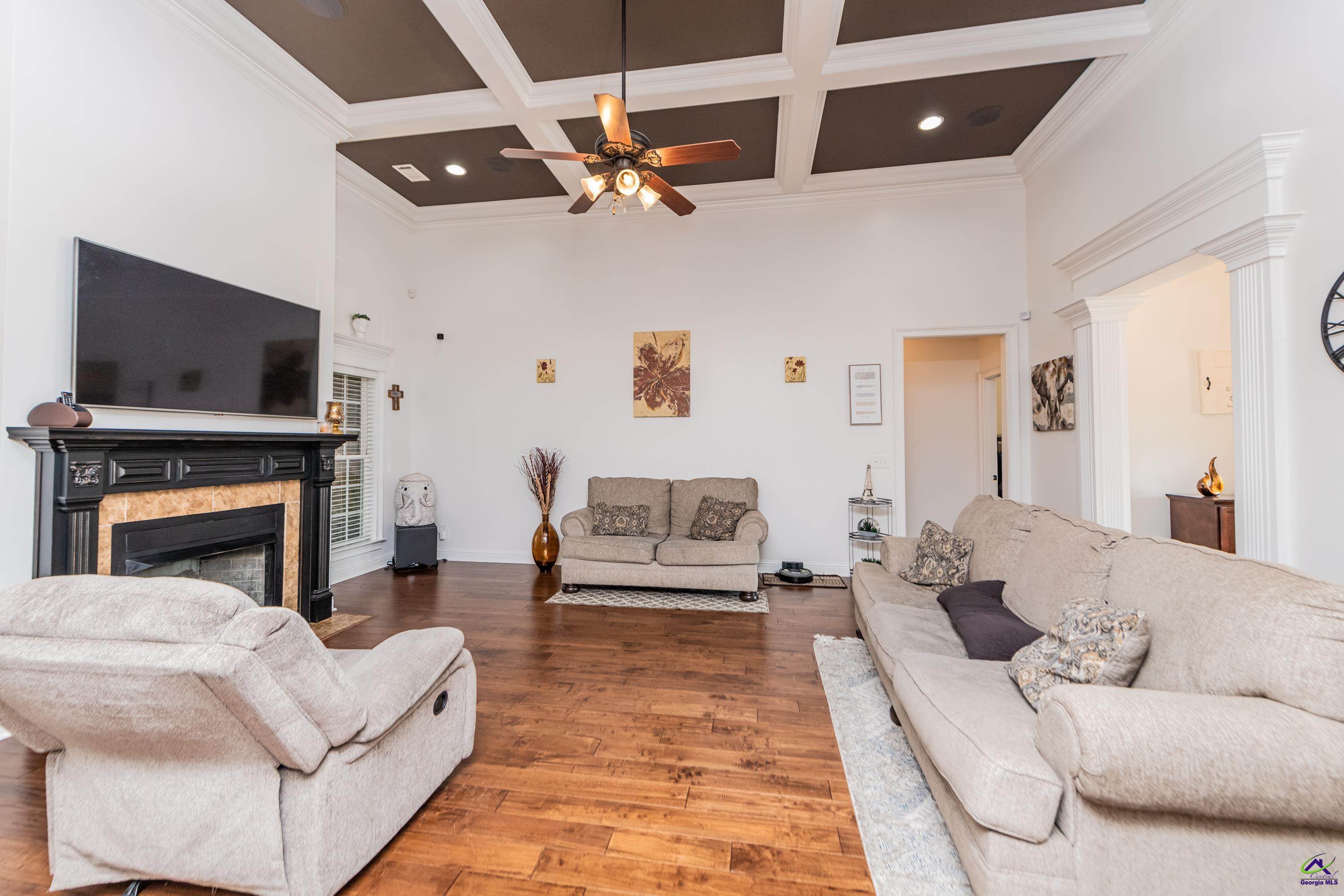 405 Old Bridge Road Warner Robins, GA 31088 - Photo 10 of 58 a living room with furniture and a fireplace