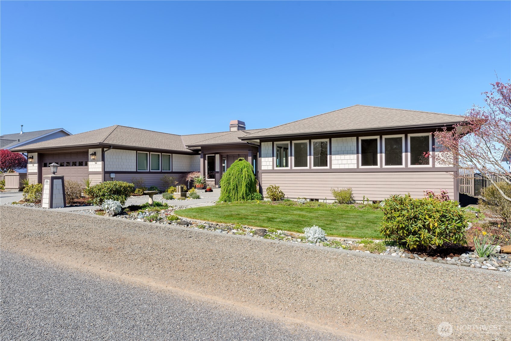 771 Brigadoon Boulevard Sequim, WA 98382 - Photo 5 of 40 front view of a house with a yard