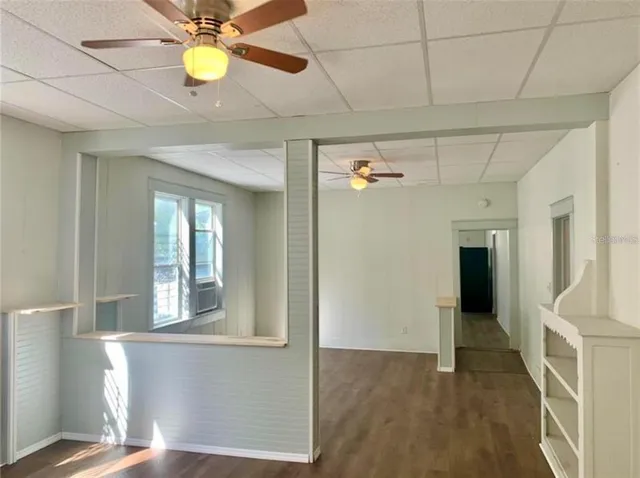 wooden floor in an empty room