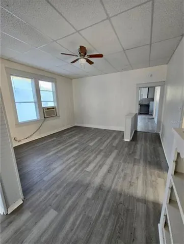 a view of backyard of house