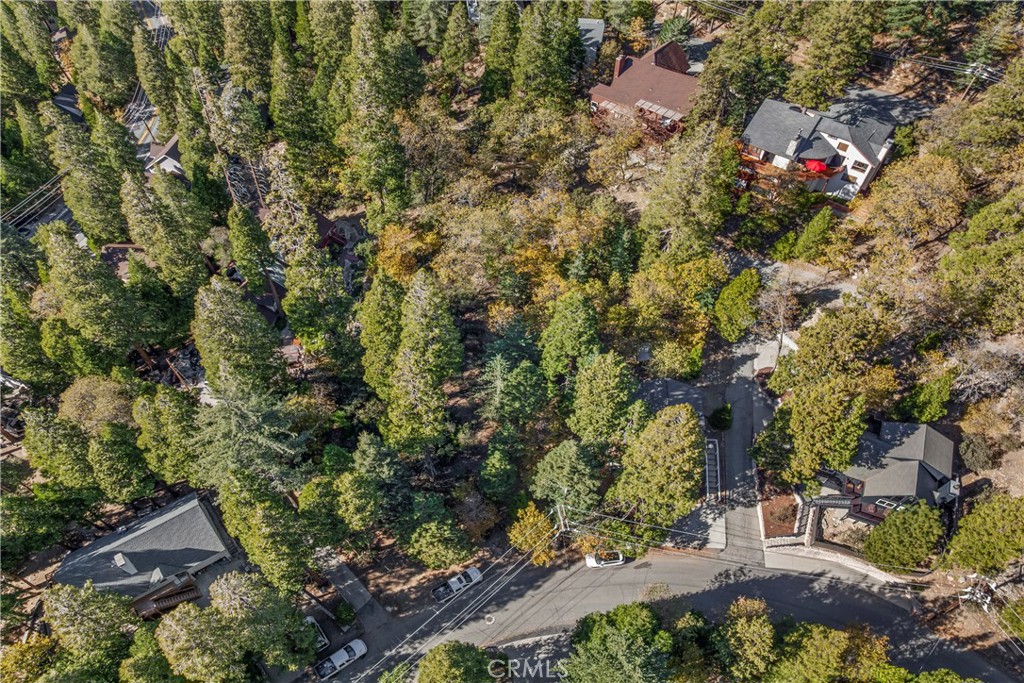 0 Pioneer Road Lake Arrowhead, CA 92352 - Photo 15 of 15 an aerial view of residential house with outdoor space and trees all around