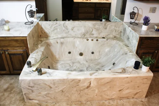 a view of wooden cabinet