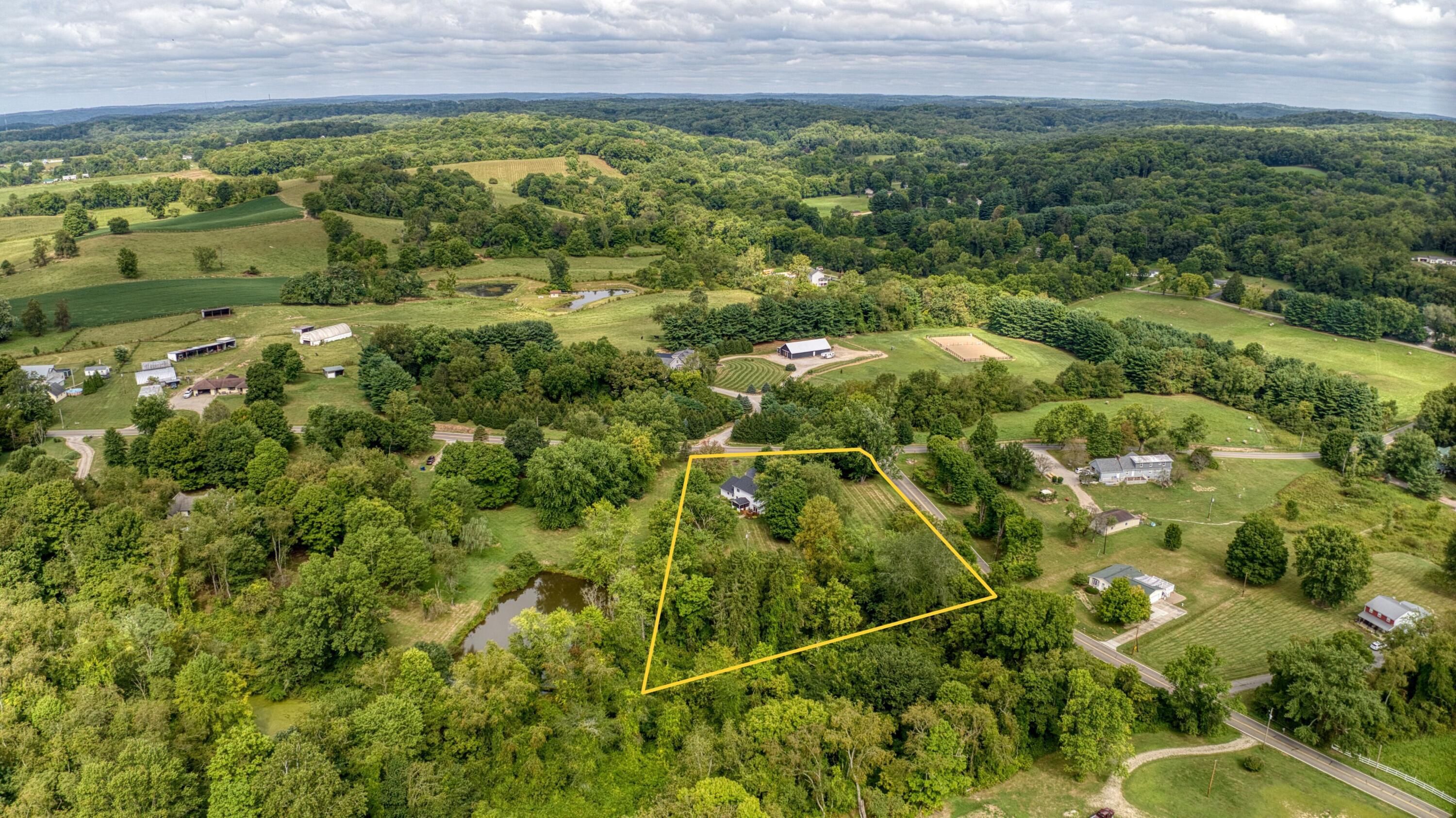 1550 Swans Road Northeast Newark, OH 43055 - Photo 61 of 65 Aerial with Lines (Country Setting)
